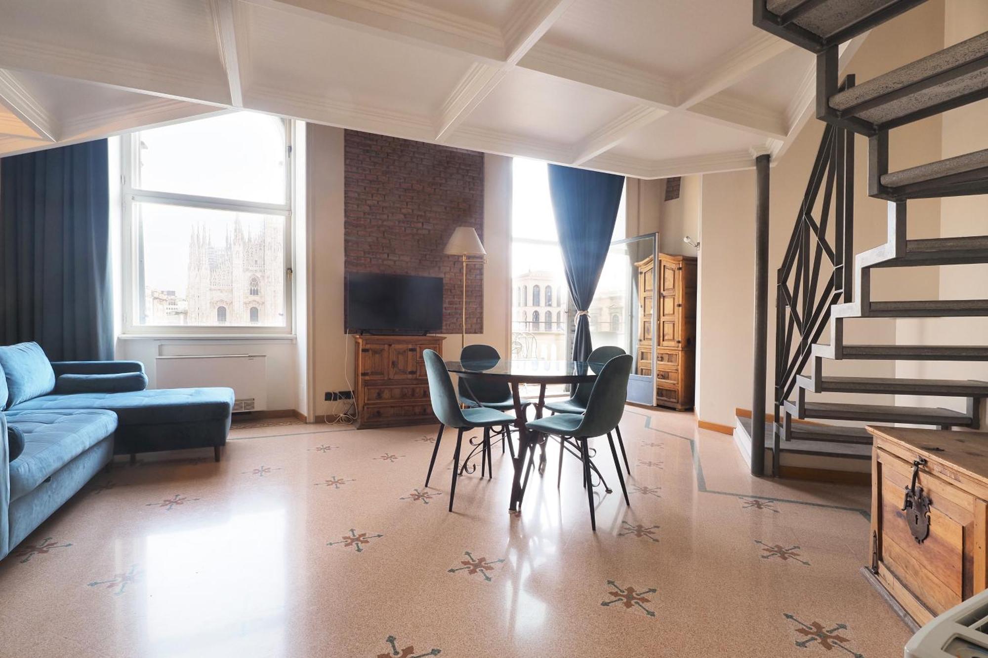 Duomo Cathedral View - Luxury Apartment Milan Exterior photo